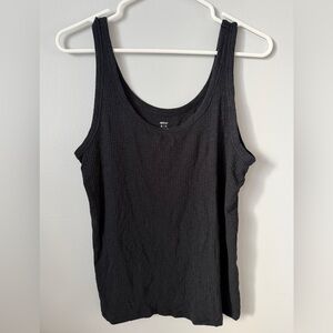 Aerie Black Ribbed Tank Top
